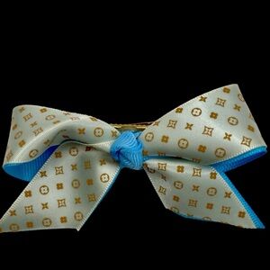 Upcycled Vuitton Geometric Fleur Hair Clip Barrette 🎀